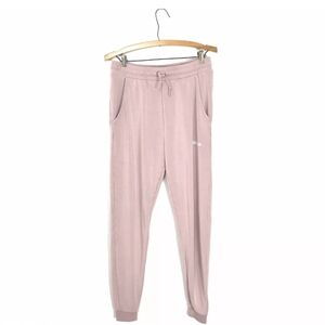 Gymshark Women's L Large Light Blush Pink Drawstring Jogger Pant Pockets
